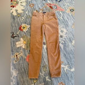 Talbots Pants Women's 4 Corduroy Jegging Stretch Brown Ankle  Pant high waist